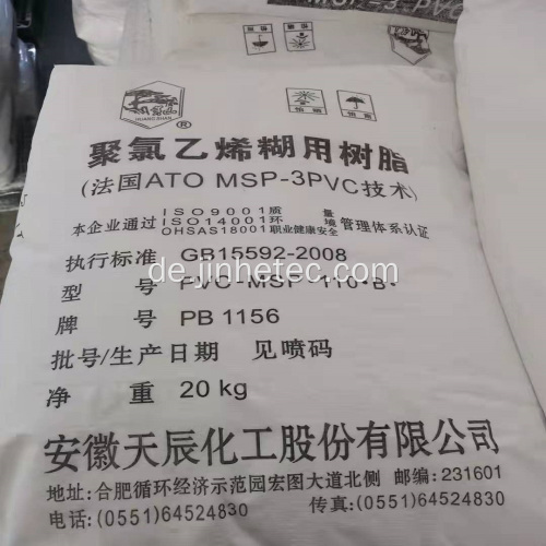 PVC -Harzpaste PB1702 PB1302 PB1156 Tianchen Marke